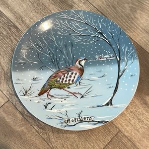 Haviland Limoges France A Partridge in a Pear Tree plate Number one